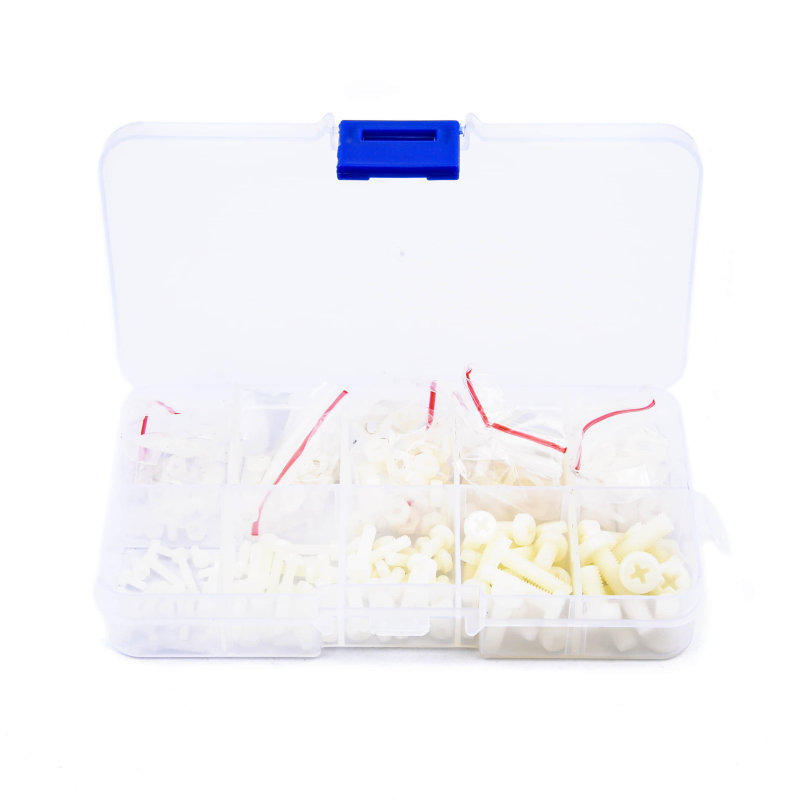 270pcs M2 M2.5 M3 M4 M5 durable Nylon Screw Nut